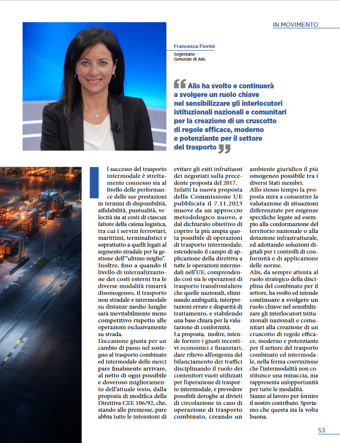 Alis Magazine Gennaio 2024: Intervento Avv. Fiorini